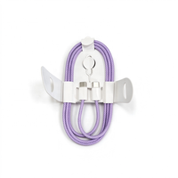 Câble de données USB-C vers USB-C 3A à charge rapide en nylon avec alliage d'aluminium pour téléphones, ordinateurs, batteries externes et écouteurs, violet