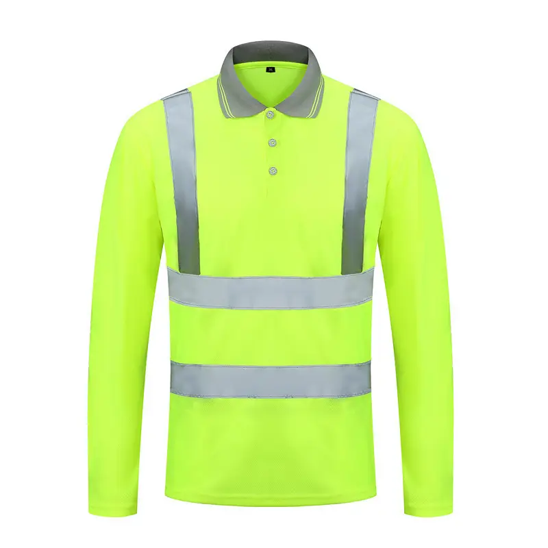 hot selling Fluorescent green high visibility Bird's eye material safety construction hi vis workwear