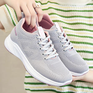 Femmes léger respirant confort semelle souple tricoté baskets maille creuse Style basket-ball chaussures de marche pour les Sports d'été - Product Image 2