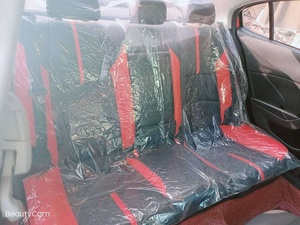 Logo personnalisé de protection de volant de frein à main universel PE plastique transparent 5 en 1 jeu de housses de siège auto jetables - Product Image 6