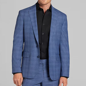 Blazers Classiques Bleus Slim Fit pour Hommes 2025, Haute Qualité, Simple Boutonnage, <span class=keywords><strong>Blazer</strong></span> Casual Business, Grande Taille - Product Image 1
