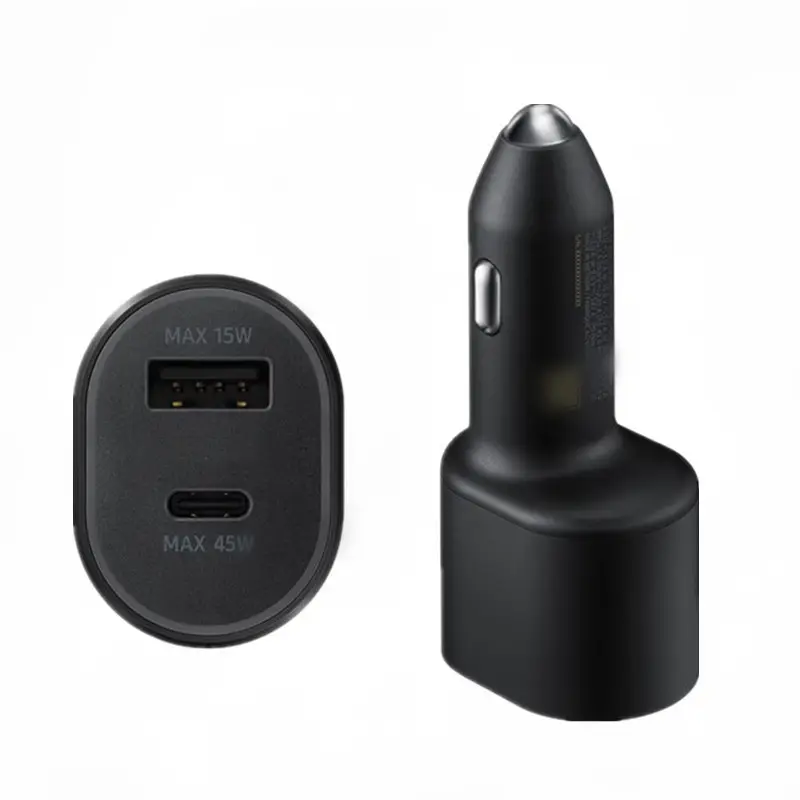 45W 15W Super Fast Charging 2.0 Type C PD Car Charger Dual USB C Charger For Samsung S21 S22 For Note 20