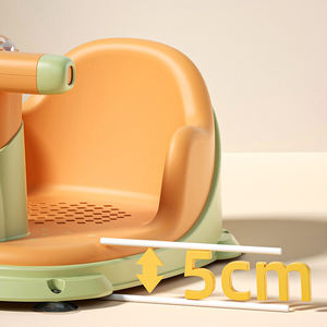 Chaise de <span class=keywords><strong>bain</strong></span> en plastique pour bébé, aide au lavage du corps des enfants, durable et respirante, avec thermomètre – Offre spéciale - Product Image 2
