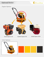 Compacteur de plaques manuel portable Excalibur Factory Outlet SC-90 pour terrains accidentés et irréguliers