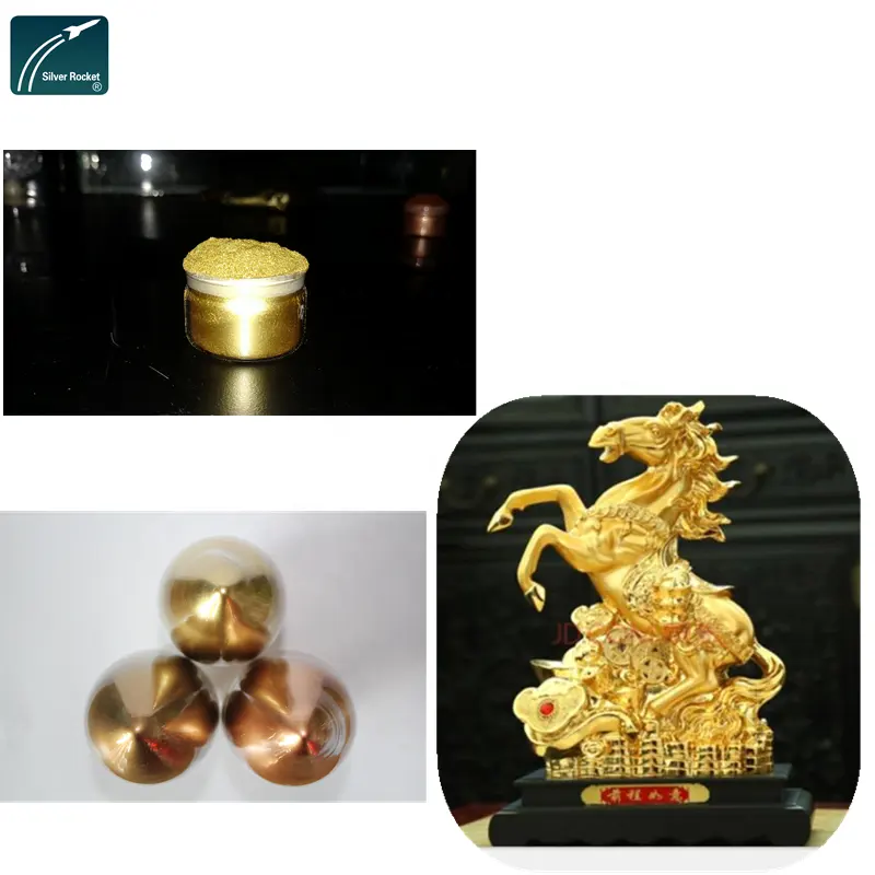 Metallic-Lack hersteller Bronze pulver Rich Gold Hellgold Metallic-Pulver beschichtung