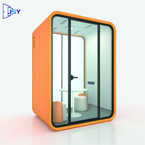 Sala de Reuniones Modular Insonorizada, Espacio de Trabajo de Oficina Ecológico, Cabina Insonorizada Privada para Bibliotecas Interiores y Aeropuertos - Product Image 1