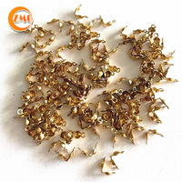 Fermoir en forme de haricot en acier inoxydable plaqué or 14 carats PVD de haute qualité en gros