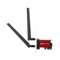 Adaptador Wi-Fi PCI-E, Tarjeta Wi-Fi PCIE, Adaptador de Red Inalámbrica para PC, Tarjeta PCIe WiFi5
