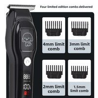 Tondeuses électriques professionnelles pour chiens et chats avec matériau ABS, tondeuse et coupe-poils deux-en-un pour les animaux de grande taille