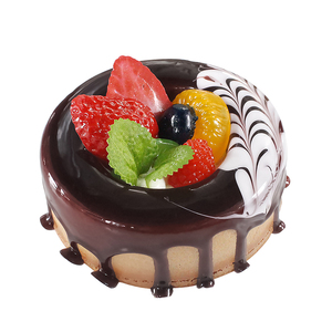 Gâteau factice de haute qualité en PU pour la décoration de fêtes, aliments factices miniatures pour présentation - Product Image 1