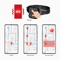 Bracelet de suivi GPS étanche IP68, bracelet de poignet anti-effraction, traceur GPS de cheville pour détenus