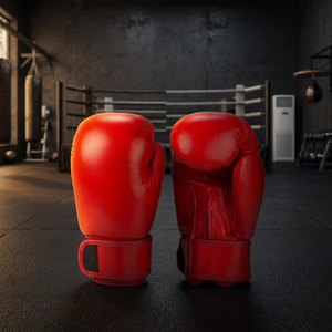 Gants de boxe en cuir PU de haute qualité, couleur personnalisée, fermeture auto-agrippante, sangle de poignet réglable, sur mesure MEZZO - Product Image 2