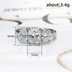 Anillo ovalado para parejas para mujer, joyería minimalista y elegante para los dedos - Product Image 4