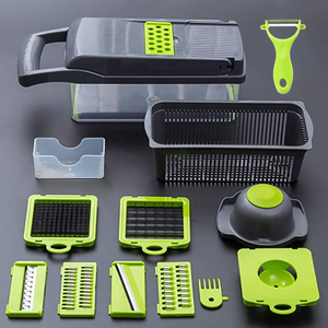Accessoires de cuisine <span class=keywords><strong>Mandoline</strong></span> 12 en 1 pour aliments, fruits, oignons, pommes de terre, éplucheur, trancheur, <span class=keywords><strong>coupe</strong></span>-légumes, hachoir manuel pour légumes - Product Image 6