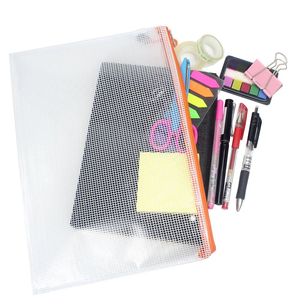 Gelory Trung Quốc Bán Đa-Màu Sắc Tùy Chỉnh Lưới Dây Kéo Pouch Túi Tài Liệu Không Thấm Nước Zip Tập Tin Thư Mục - Product Image 4