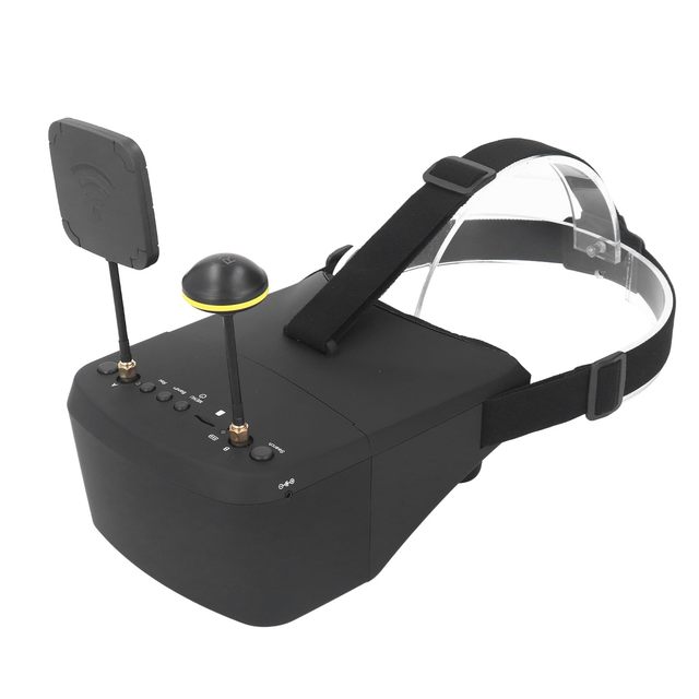 UMI LS-800D Detachable 5-inch 16:9 FPV Goggles 5.8G Dual Reception 40CH Image Transmission Drone Plastic DVR AVI Recording