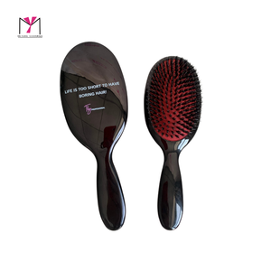 Cepillo de Pelo MUYANG Personalizado, Cerdas de Pelo de Caballo, Mango de Metal, Antiestático, Uso en Salón, Tamaño Grande, Estilo Elegante - Product Image 4