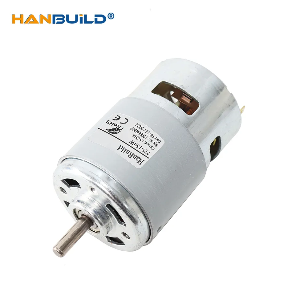 Động Cơ DC Trục Chính 775 150W 12000RPM Động Cơ Máy Cắt Cỏ 12 V Có Tuổi Thọ Cao Và Động Cơ Dc Chổi Than Mô-men Xoắn Công Suất Lớn 775