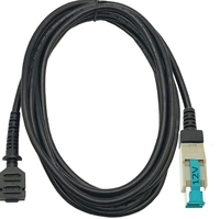 Venta al por mayor negro 12V alimentado USB 8Pin Verifone VX820 doble 14pin IDC escáner adaptador Cable para Vx810 Vx805 Vx820