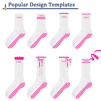 Chaussettes de yoga sportives en coton biologique pour femme, antidérapantes, personnalisées, tricotées, jacquard, nouvelles chaussettes de Pilates East