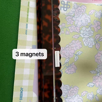 Ensemble de 4 repousseurs de tuiles de mahjong en acrylique écaille de tortue de 20 pouces, style luxe moderne, règle de repousseur de tuiles de mahjong américain pour l'organisation des tuiles de jeu de table