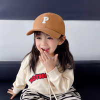 Gorra de Béisbol Infantil con Bordado a Mano y Logotipo Personalizado, para Niños y Niñas, Color Sólido, Estilo Extranjero Común, Hip Hop