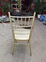 Chaise de banquet en métal doré de luxe, empilable, chaise Chiavari pour mariage, pour les fêtes