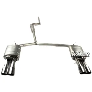 Werdar A4 B8 Front wheel drive four-wheel drive catback pipe valve muffler exhaust muffler exhaust pipes for Audi A4 B8