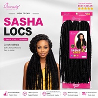 Perruques Butterfly Loc Crochet Dreadlocks en filament basse température, double trame, best-seller transfrontalier pour les Africaines