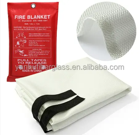 Fire blanket 1.0M*1.0M 39.37*39.37inch 15 oz kitchen Fire blanket Fiberglass