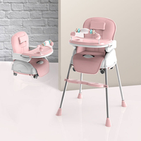 Table à manger et chaise pliantes portables en plastique pour enfants et bébés