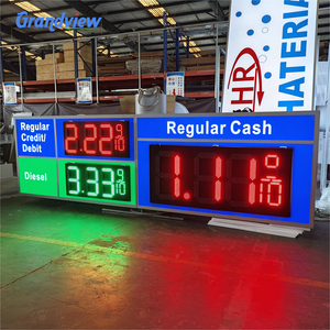 Écran LED numérique d'affichage vidéo pour publicité extérieure, idéal pour stations-service et magasins <span class=keywords><strong>de</strong></span> détail, avec télécommande - Product Image 2