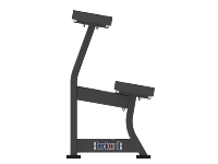 Support à haltères à deux niveaux en acier galvanisé pour la musculation
