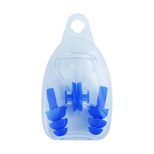 Custom Kids Waterproof Safety Water protection Soft Silicone Swimming <strong>Loop</strong> <strong>Ear</strong> <strong>Plugs</strong> Nose Clip Set with Box - Product Image 6