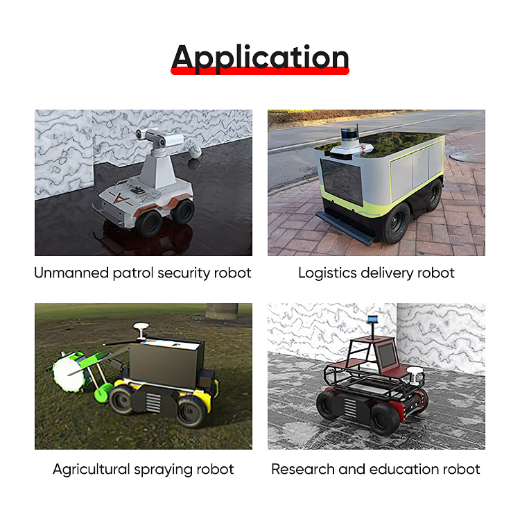 AVT-ZW10 Robotic Chassis - 120kg Payload, 4WD Autonomous Navigation