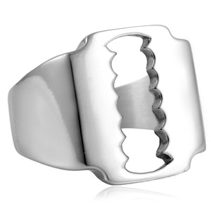 European Style <b>Titanium</b> Steel Spike <b>Ring</b> Geometric Hollow Design Women's Fashion Jewelry 21068 - Product Image 1