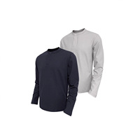 T-shirt décontracté à manches longues, coupe ample et large, anti-plis, très élastique, couleur unie, avec boucle sur l'épaule avant, polyvalent
