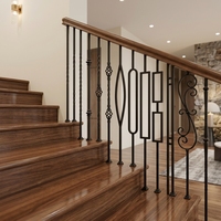 Ornement de collection moderne en fer forgé pour balustres et pièces d'escalier
