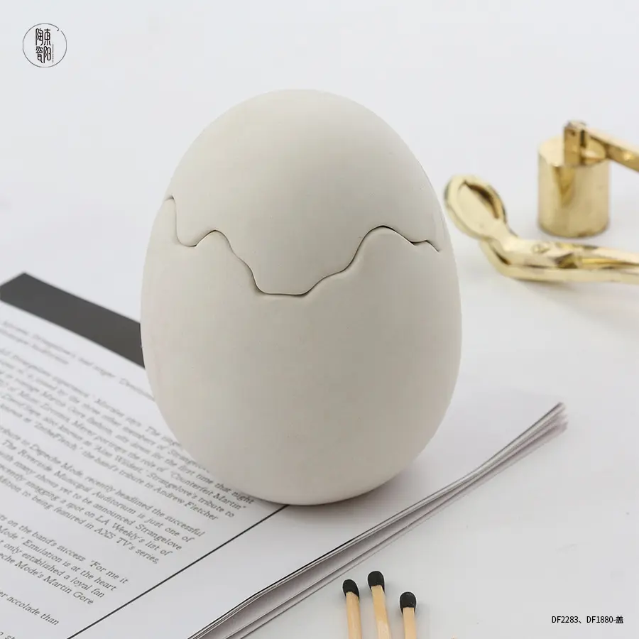 Vendita calda creativo guscio d'uovo modellazione barattolo di candela galvanica barattoli di candela di aroma vuoti di lusso