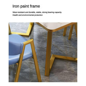 Muebles de Comedor de Nuevo Diseño <span class=keywords><strong>Mesa</strong></span> Cuadrada con Silla Suave <span class=keywords><strong>Precio</strong></span> al por Mayor Juego de Comedor de Lujo de Madera Gris Personalizado para <span class=keywords><strong>4</strong></span> Personas - Product Image 5