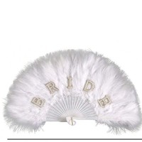 Éventail à main, accessoire de photographie, élégant éventail vintage en plumes pour mariage, fête, mariée, décoration à tenir à la main