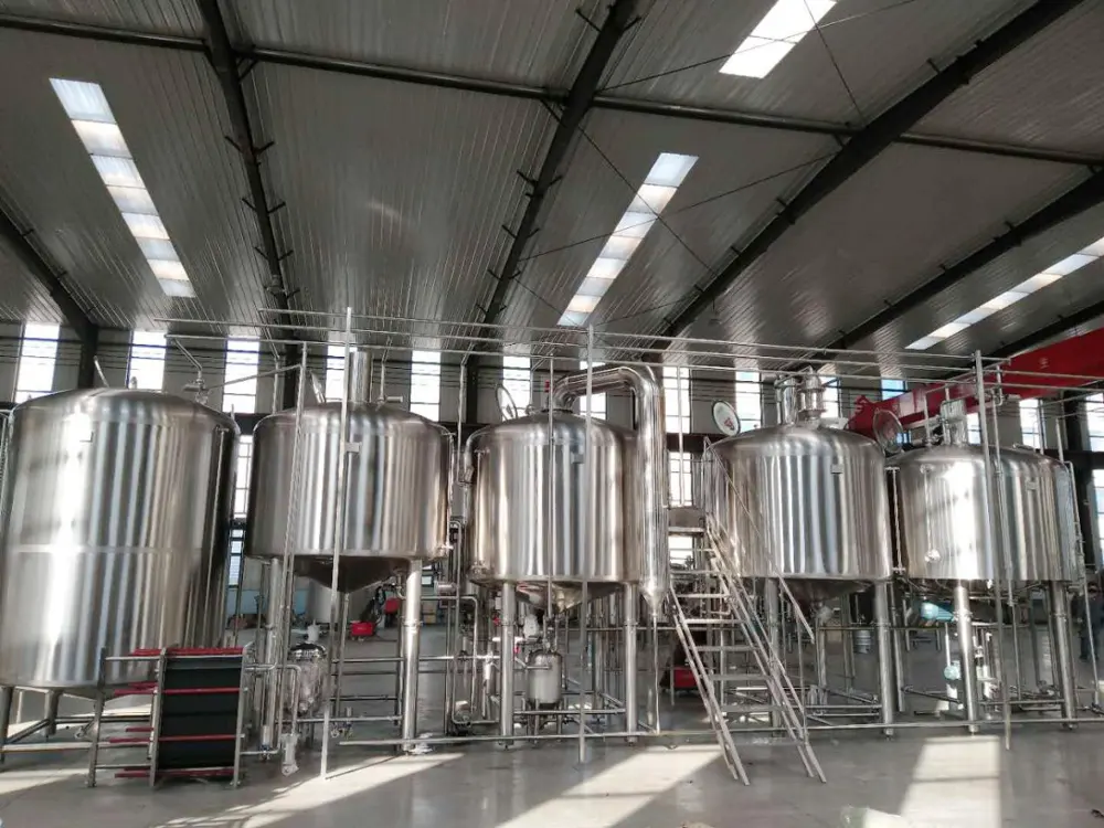 ที่กำหนดเอง3000l ถึง5000l เบียร์ขนาดใหญ่ BREWERY อุปกรณ์โครงการ TURNKEY