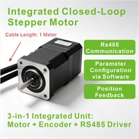 Moteur pas à pas Nema 17 42*42mm à boucle fermée intégrée, haute résolution, avec pilote intégré et encodeur 4096 lignes pour CNC