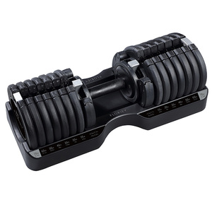 Mancuerna ajustable recubierta de goma 75LB 34KG Peso de mancuerna 75LB - Product Image 1