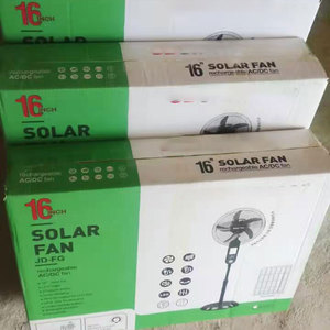 Ventilateur solaire avec lumière, chargeur USB, 16 pouces, rechargeable, sur pied, batterie 7.4V 6000mAh, en stock au Nigeria - Product Image 3