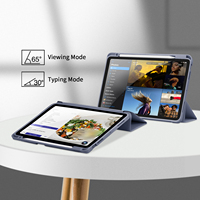 Étui Housse en Cuir Vintage pour Tablette, Support pour iPad Air 7 10.9 Pouces 2025 & Air 4/5/6, Style Rétro Vieilli, Moule Exclusif