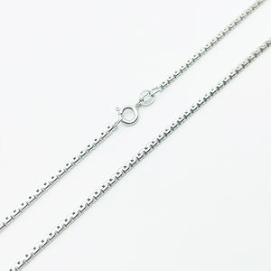 Catena di gioielli in <span class=keywords><strong>925</strong></span> in argento Sterling semplice catena di collana Hip Hop per uomo e donna - Product Image 3