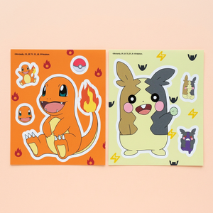 Kit de stickers de peinture diamant DIY Anime coréen Pokémon, 2 feuilles, Charmander Morpeko, strass 5D, décoration cubique, autocollant, pour enfants - Product Image 2