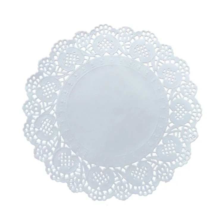 Paper Doilies 100 Pieces Lace Doilies Paper Round Decorative Paper Placemats Bulk for Cake Desert Wedding Tableware