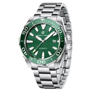 PAGANI DESIGN 1668A Hombres Relojes de pulsera de cuarzo Cronógrafo 10ATM Reloj de lujo de acero inoxidable a prueba de agua - Product Image 1